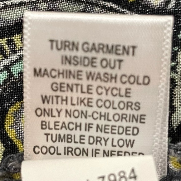 One World psychedelic abstract green and blue top / M / Excellent condit… - Picture 14 of 15